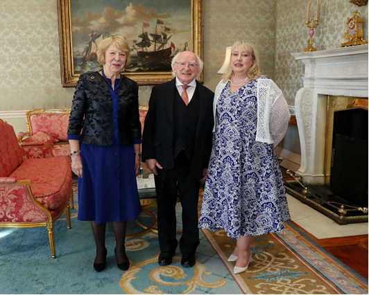 Meeting with President Higgins.  Invitation only event held in Aras, An Uachtarain (presidential palace of Ireland) to honour female entrepreneurs